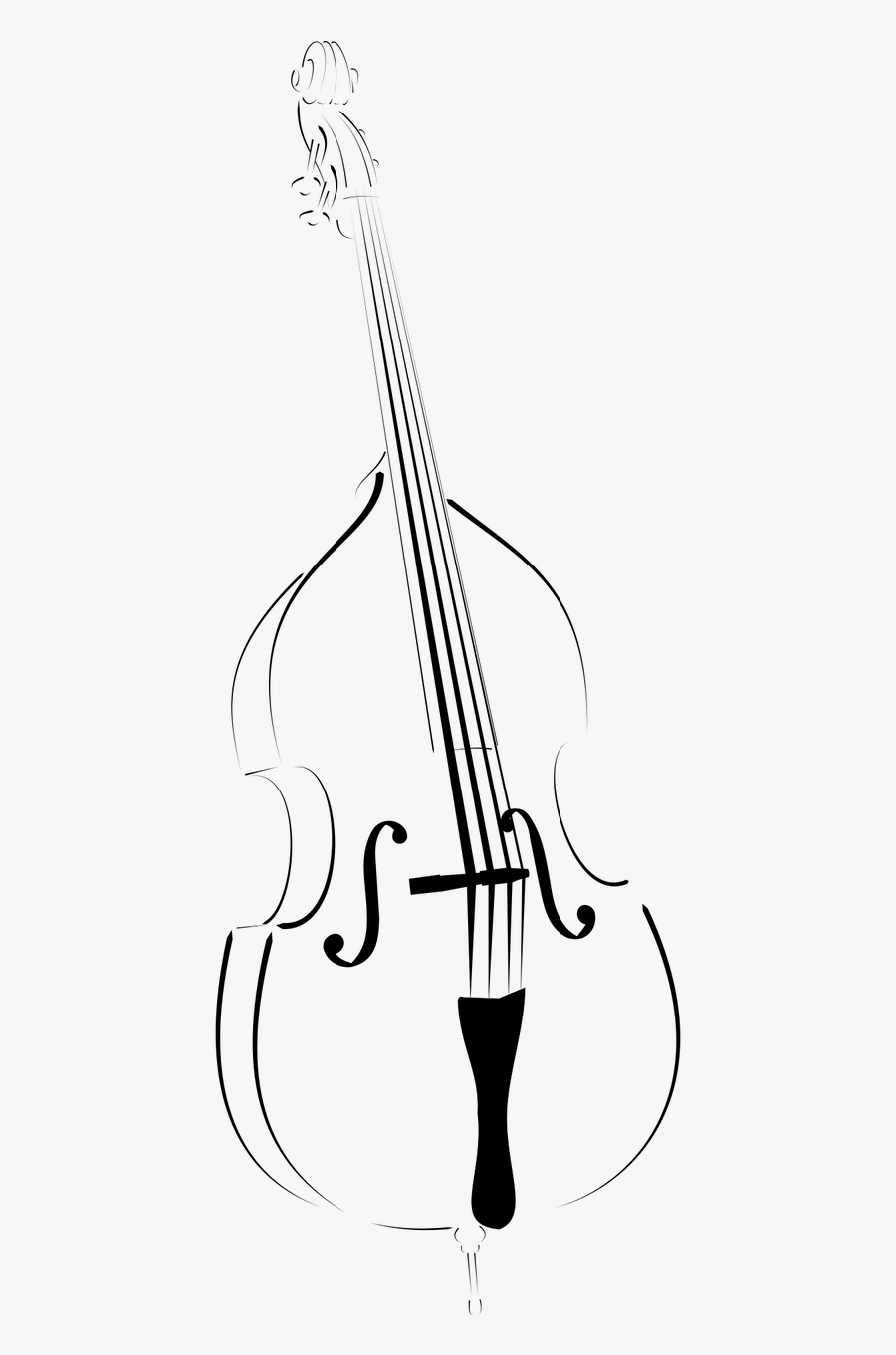 Bass Double Bass Instrument Free Picture - Charles Bridge, Transparent Clipart