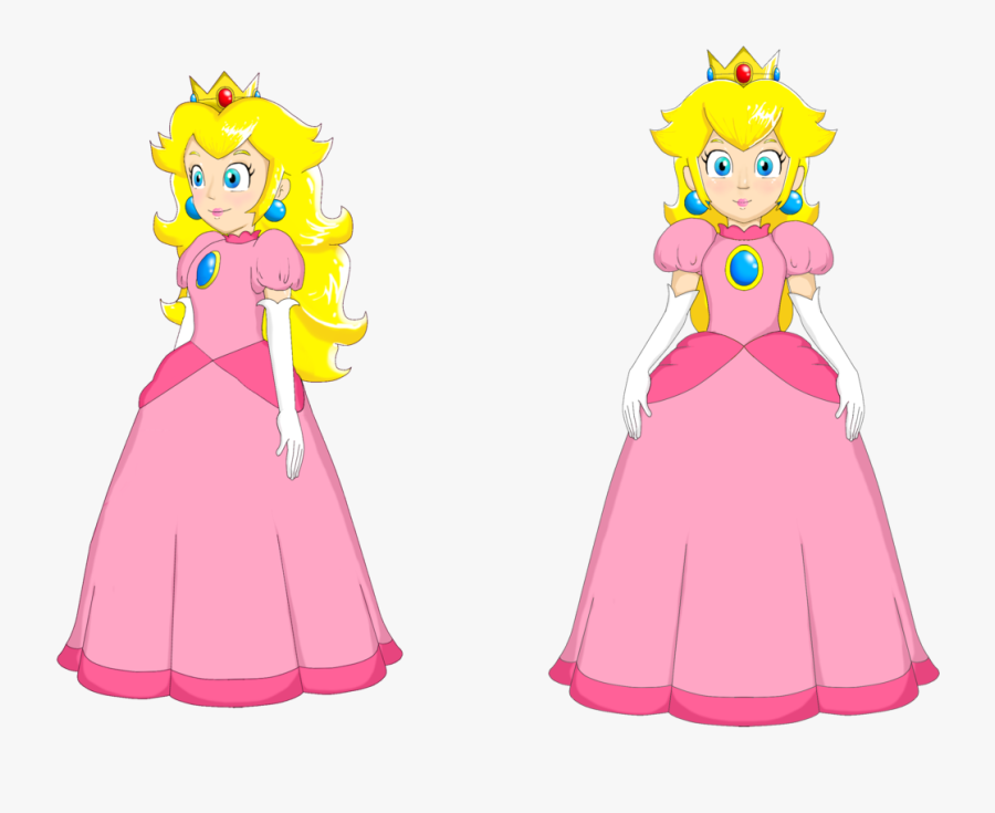 Princess Peach Clipart Animated - Princess Peach Dress Cartoon, Transparent Clipart