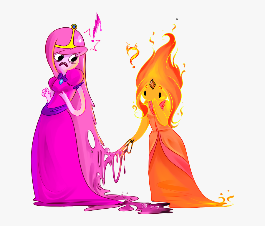 Princess Peach Clipart Transparent Tumblr - Flame Princess X Princess Bubblegum, Transparent Clipart