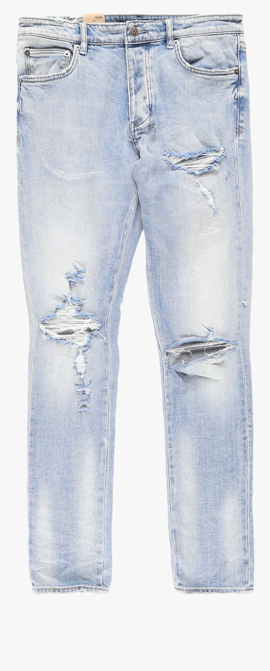 Ksubi Chitch Punk Blue Trashed Jeans Denim The Chitch - Pocket, Transparent Clipart