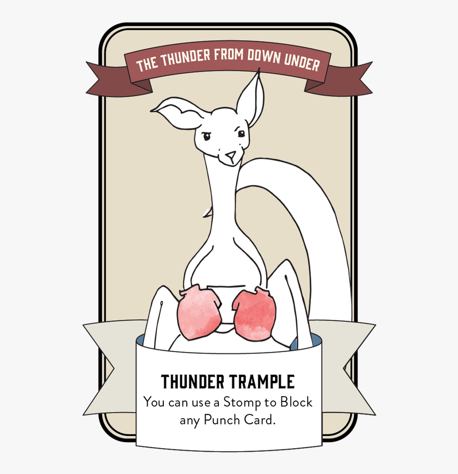 Character Card For Archie The Kangaroo - Cartoon, Transparent Clipart