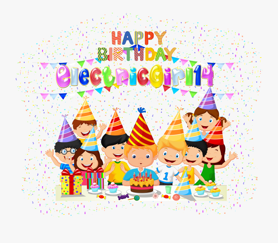 Happy Birthday Electricgirl14 By Creaciones Jean - Happy Birthday Celebration Png, Transparent Clipart