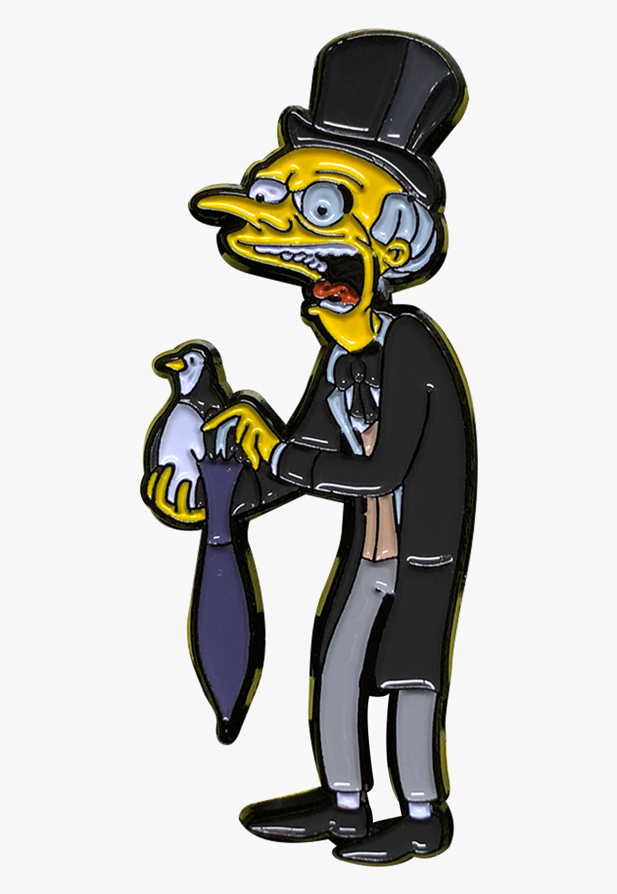 Burns X Batman Pin - Cartoon, Transparent Clipart