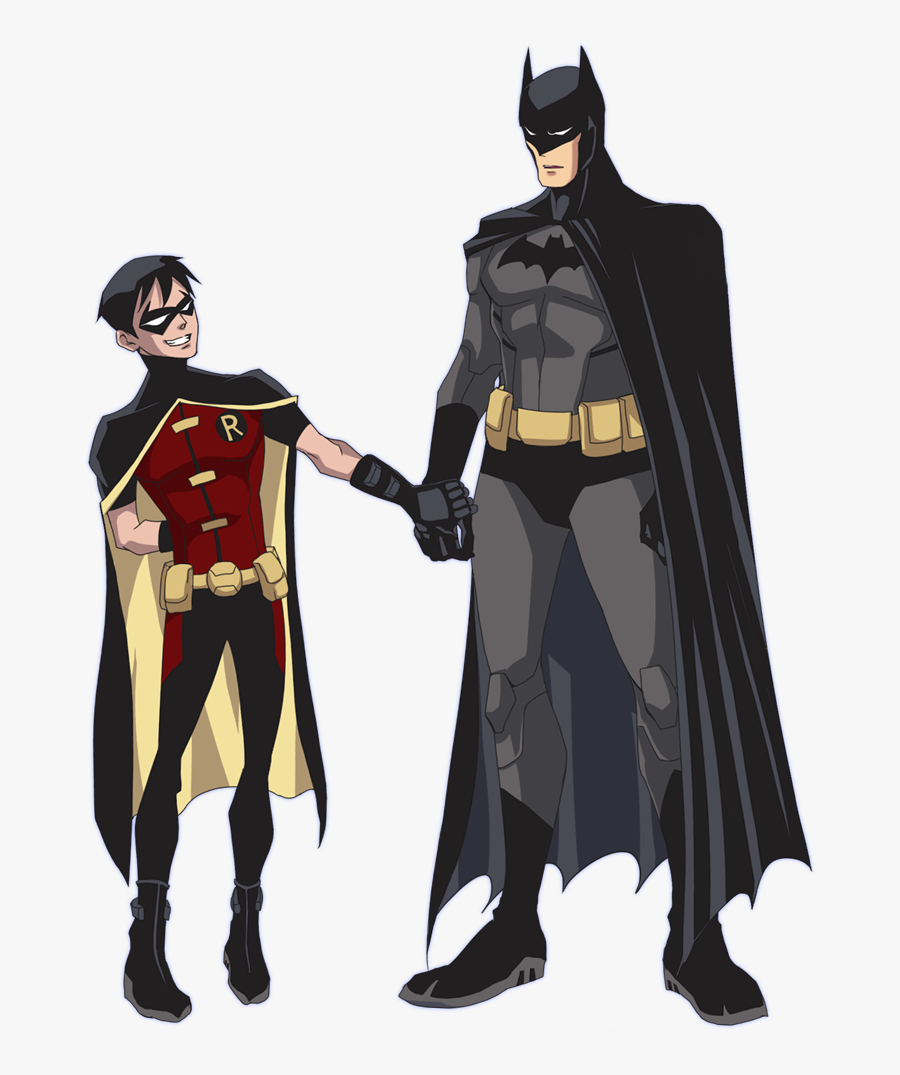 Young Justice Batman - Batman And Robin Father And Son, Transparent Clipart