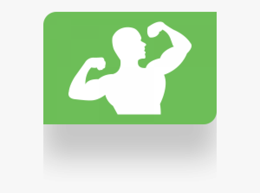 Male Gymnast Flexing Arms - Gym, Transparent Clipart