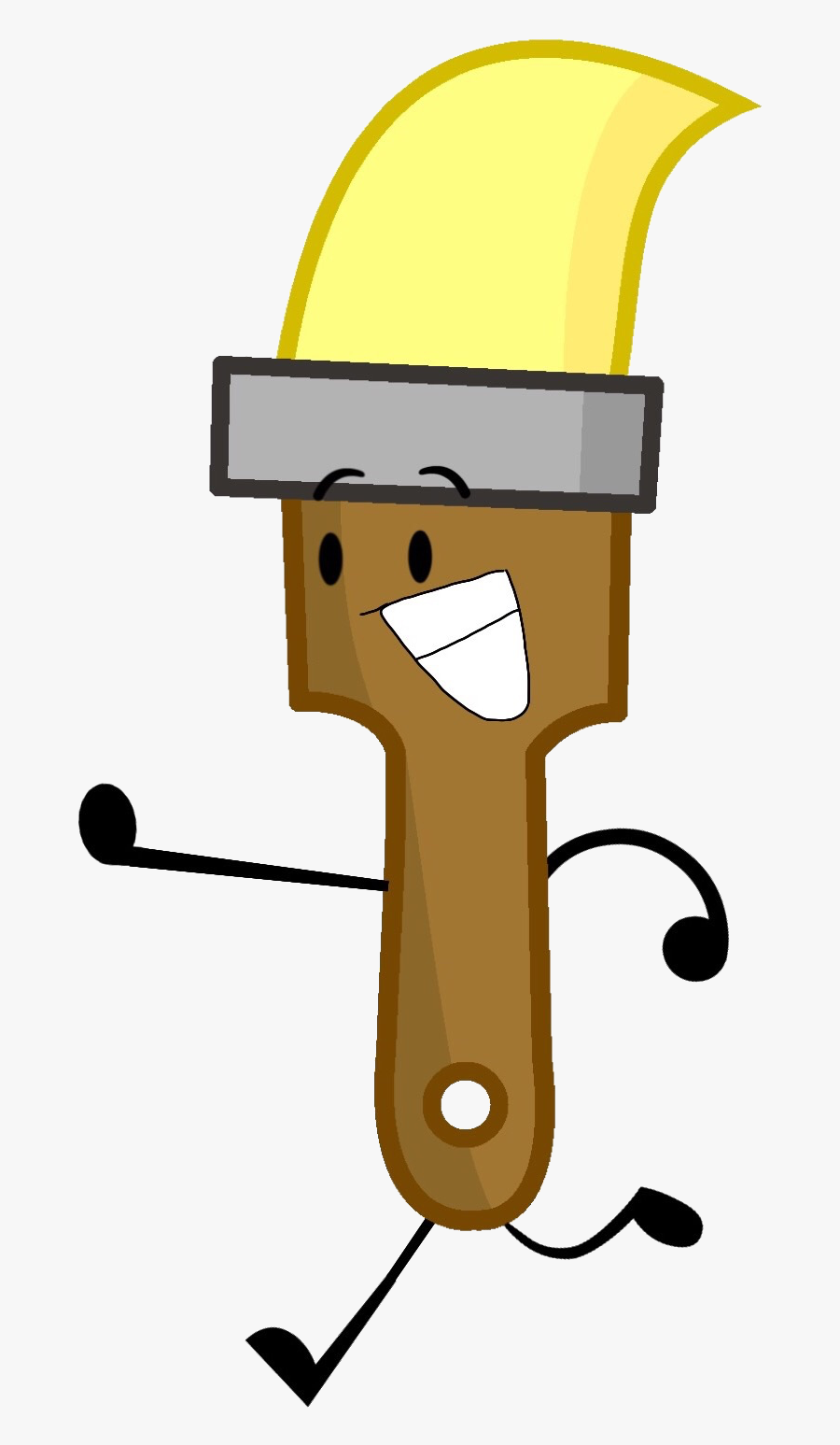 Paintbrush"s High Five Pose By Ball Of Sugar, Transparent Clipart