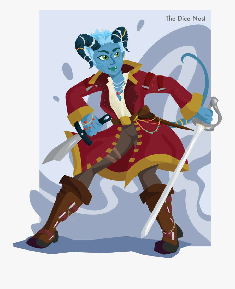 A Nautical Tiefling Commission 
commission Me - Cartoon, Transparent Clipart