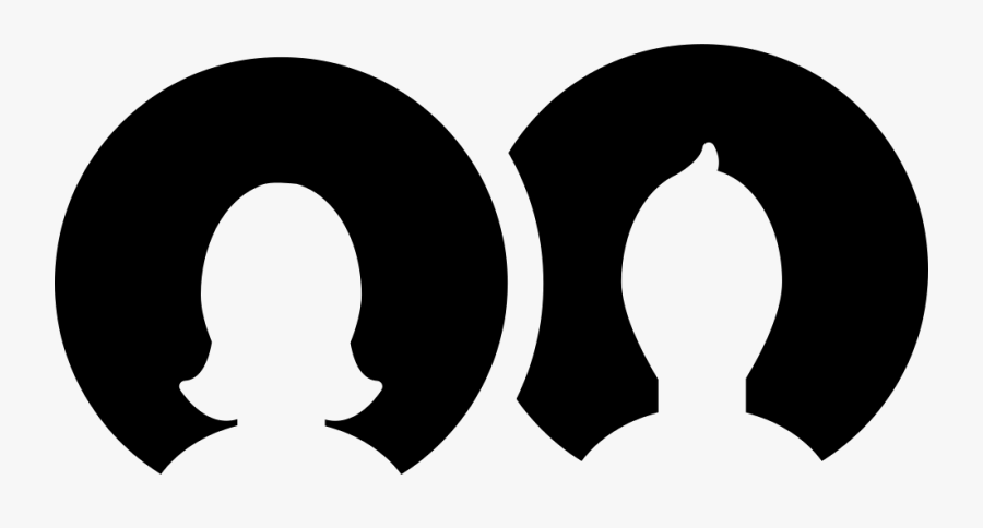 Male And Female User Avatars Svg Png Icon - Female And Male Icon Png, Transparent Clipart