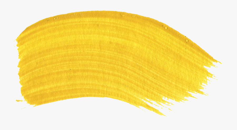 Yellow Strokes Png - Yellow Brush Stroke Png, Transparent Clipart
