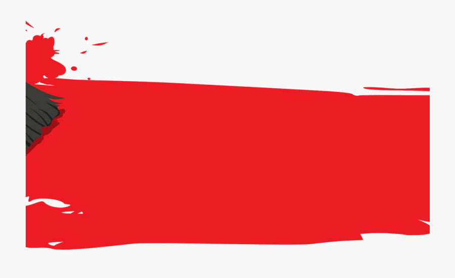 Transparent Paintbrush Clipart Transparent - Background Vector Elegant Red, Transparent Clipart