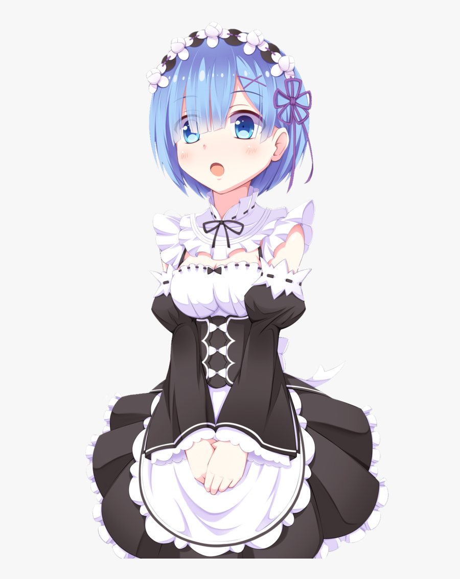 Rem From Re - Rem Re Zero Cute is a free transparent background clipart ima...