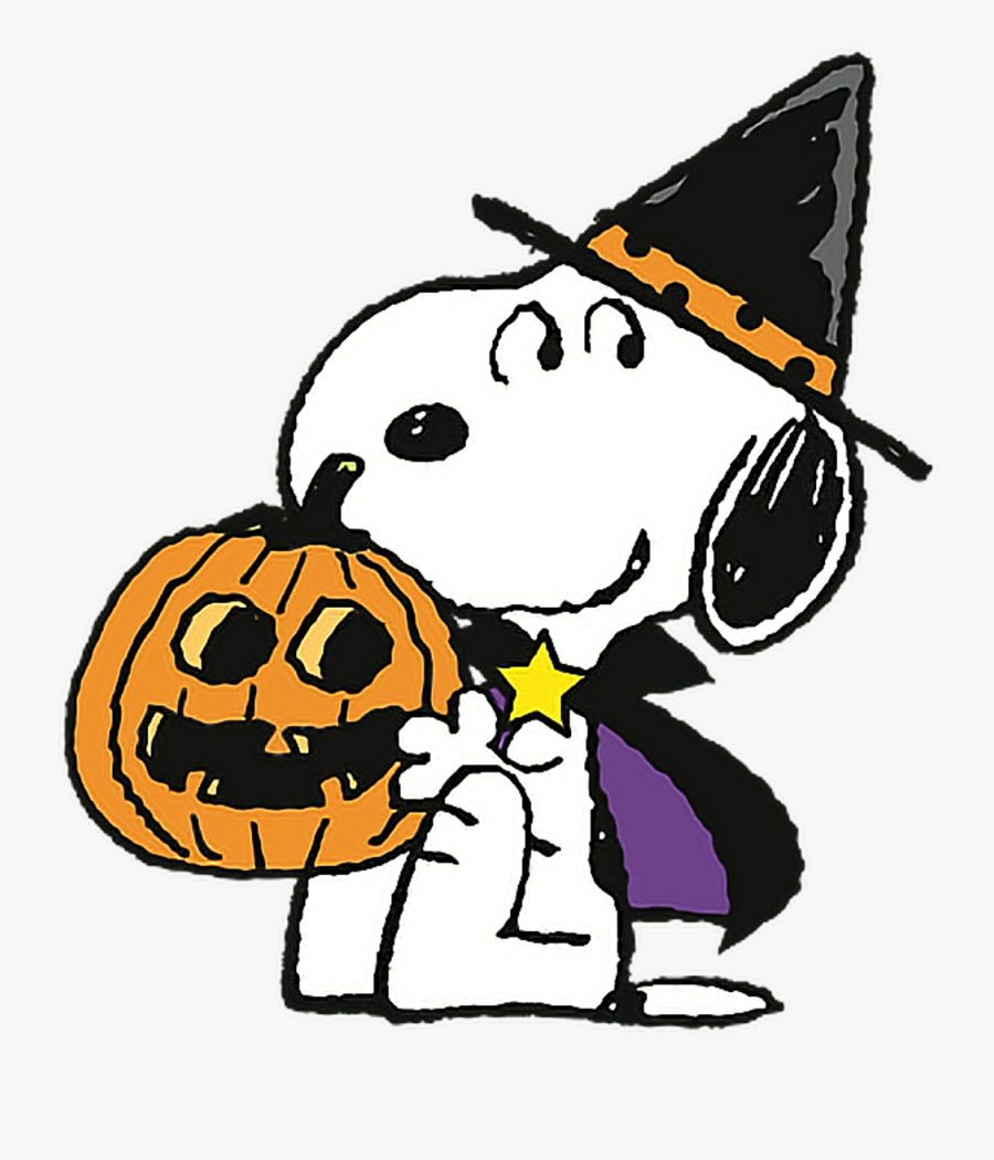#cute #snoopy #colorful #trickortreat #halloween #pumpkin - Snoopy Halloween Png, Transparent Clipart