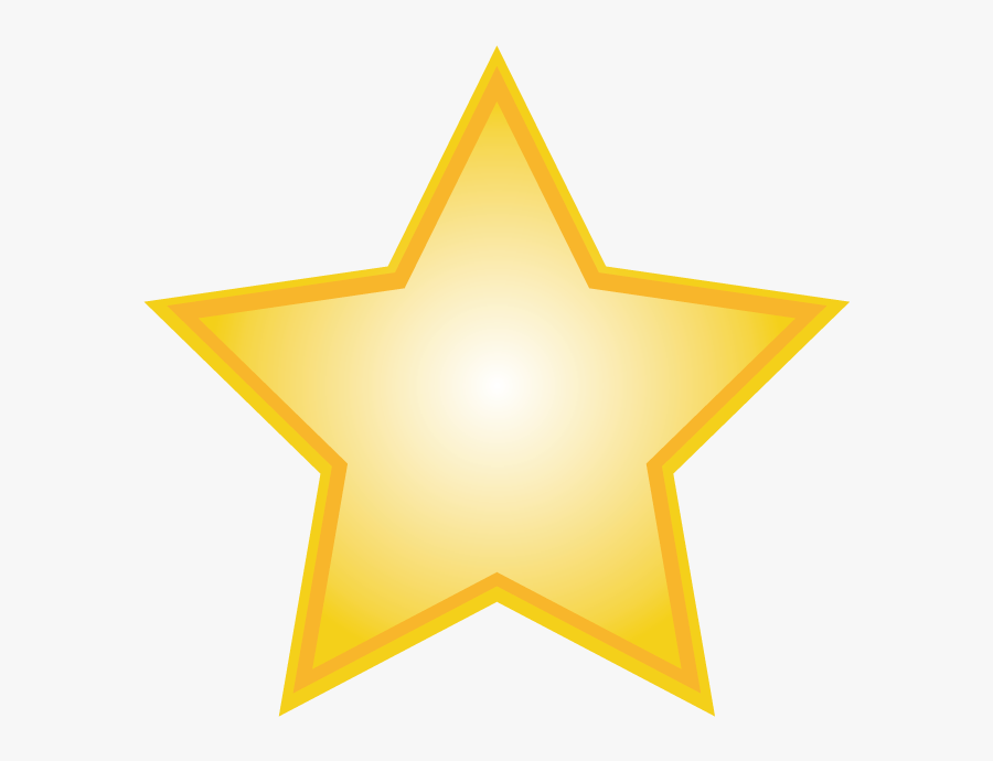 Star Circle Clip Art - Transparent Background Gold Star Png, Transparent Clipart