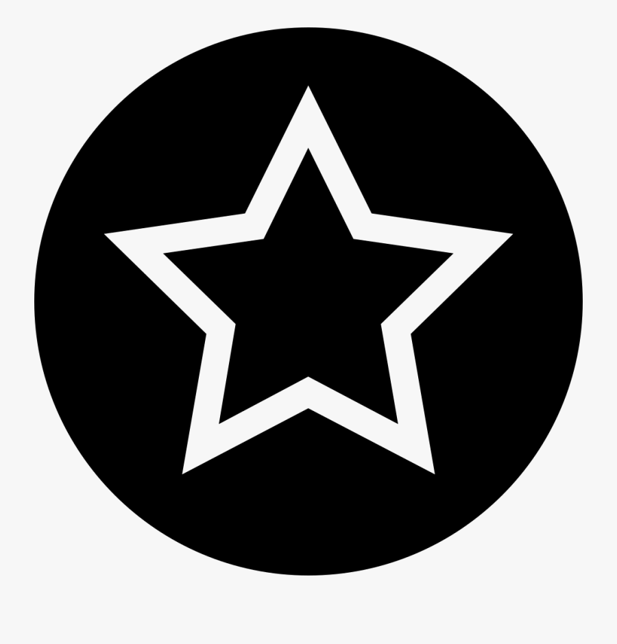 Circle Star Png - Zwart Wit Tekst Kerst, Transparent Clipart