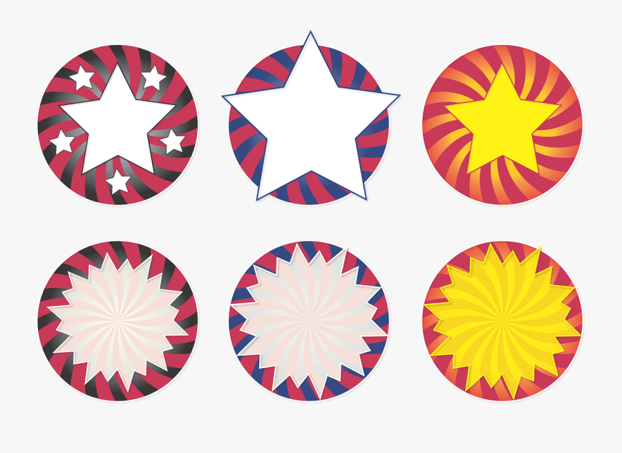 Transparent Twinkling Star Clipart - Circle, Transparent Clipart
