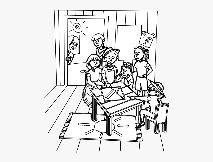 Clipartist � Clip Art � Clubhouse Black White Line - Clip Art Of Clubhouse, Transparent Clipart