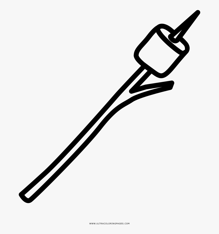 Marshmallow Coloring Page, Transparent Clipart