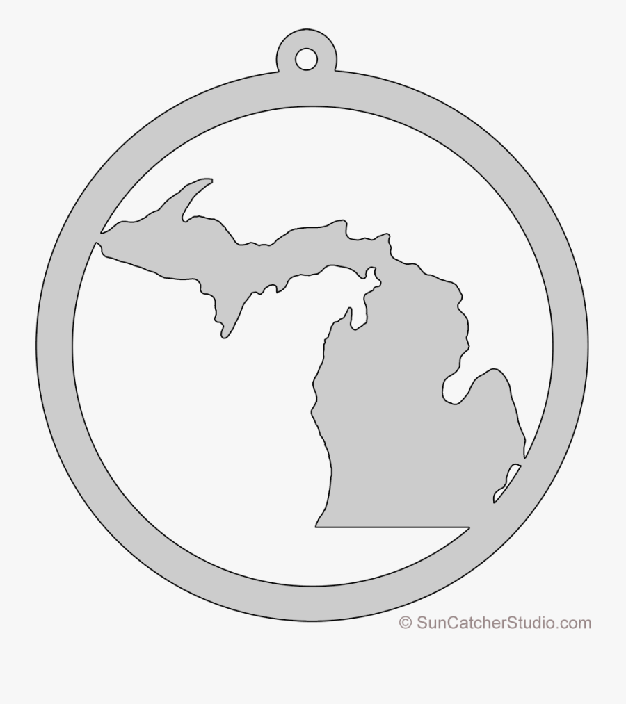 Transparent Michigan Outline Png - Emblem, Transparent Clipart