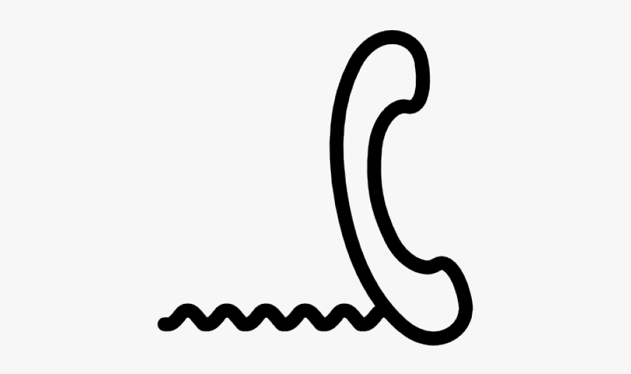 Wire Clipart Telephone Cord - Phone Cord Transparent Background, Transparent Clipart