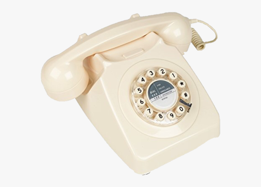 Transparent Phone Cord Png - Aesthetic Old Telephone Transprent, Transparent Clipart