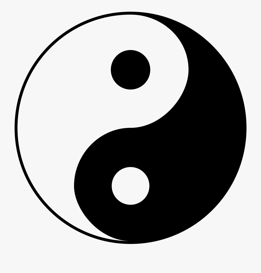 Clipart - - Yin And Yang Png, Transparent Clipart