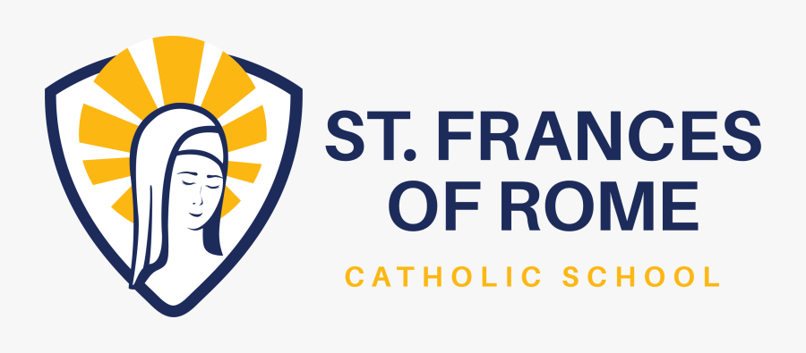 Transparent Powder Room Clipart - St Frances Of Rome School Logo, Transparent Clipart