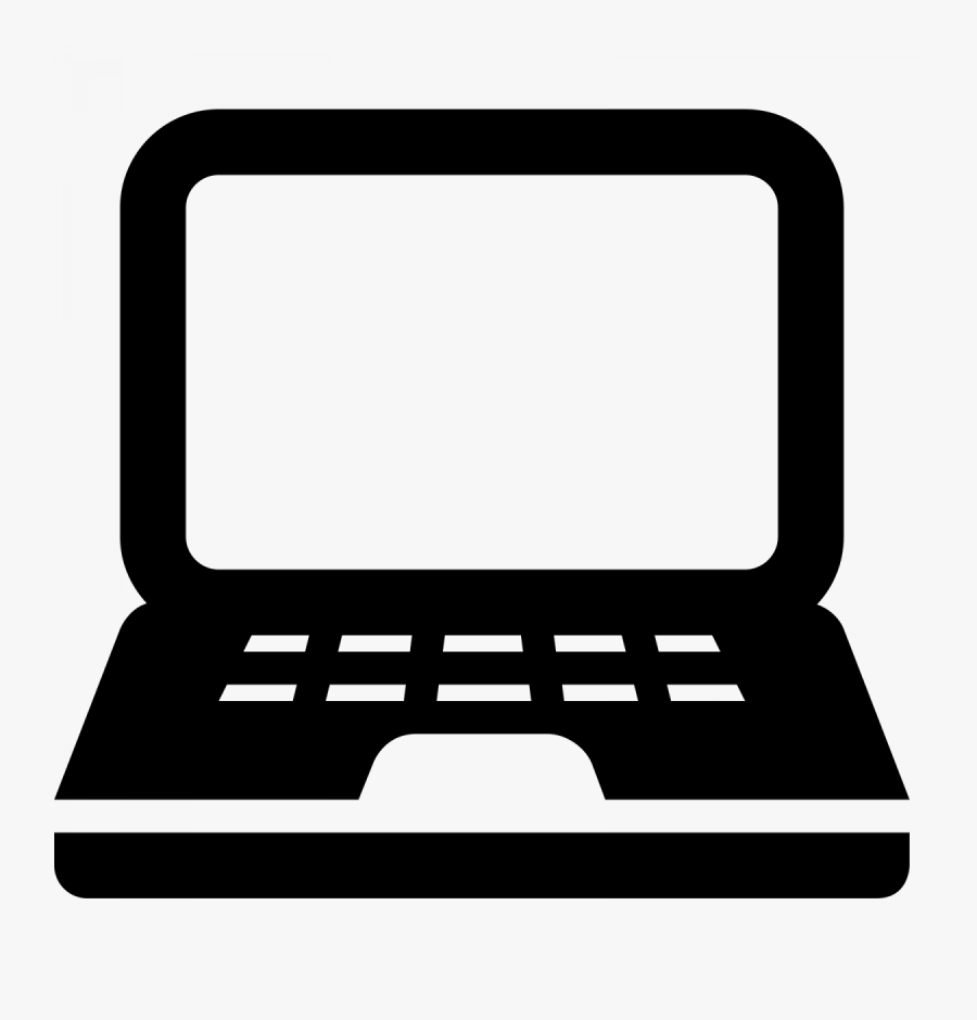 Computer Icon Black And White Png, Transparent Clipart