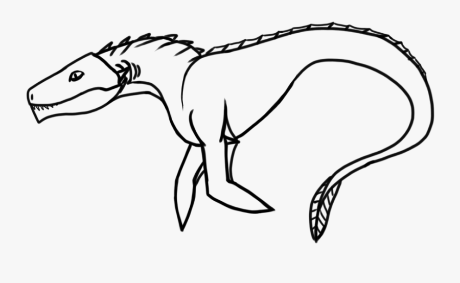 Monster Lineart Sea Monster For Free Download - Line Art, Transparent Clipart