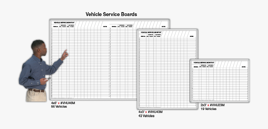 Dry Erase Vehicle Maintenance Board, Transparent Clipart