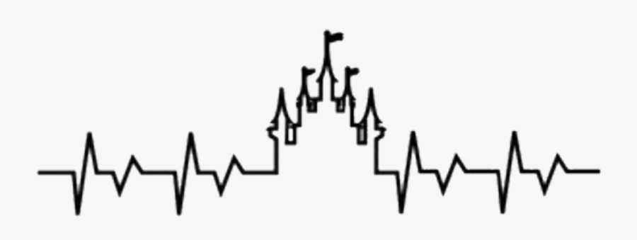 #heartbeat #castle #disney - Disney Castle Heartbeat Clipart, Transparent Clipart