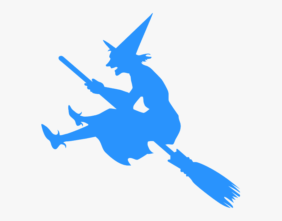 Witch Silhouette, Transparent Clipart