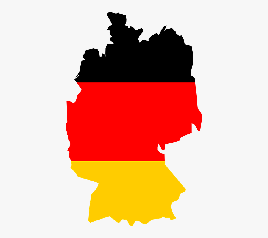 German Flag In Country, Transparent Clipart