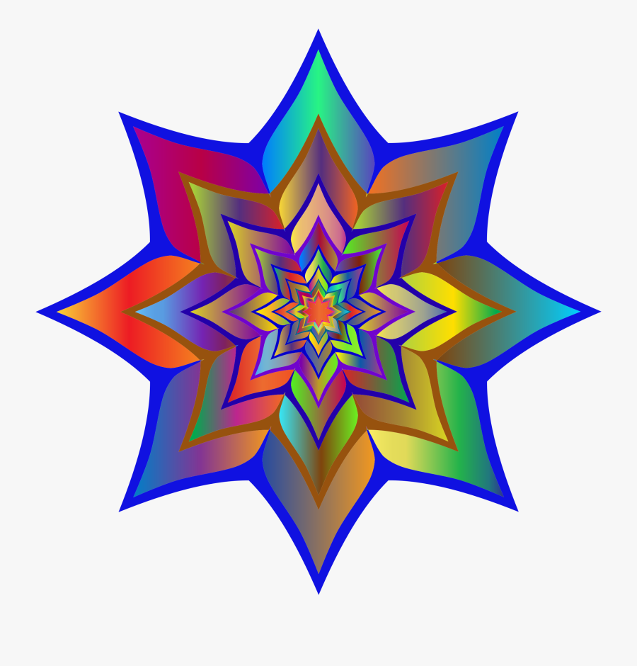 Colorful Flower Silhouette 3 Clip Arts - Minesweeper Mine Png, Transparent Clipart