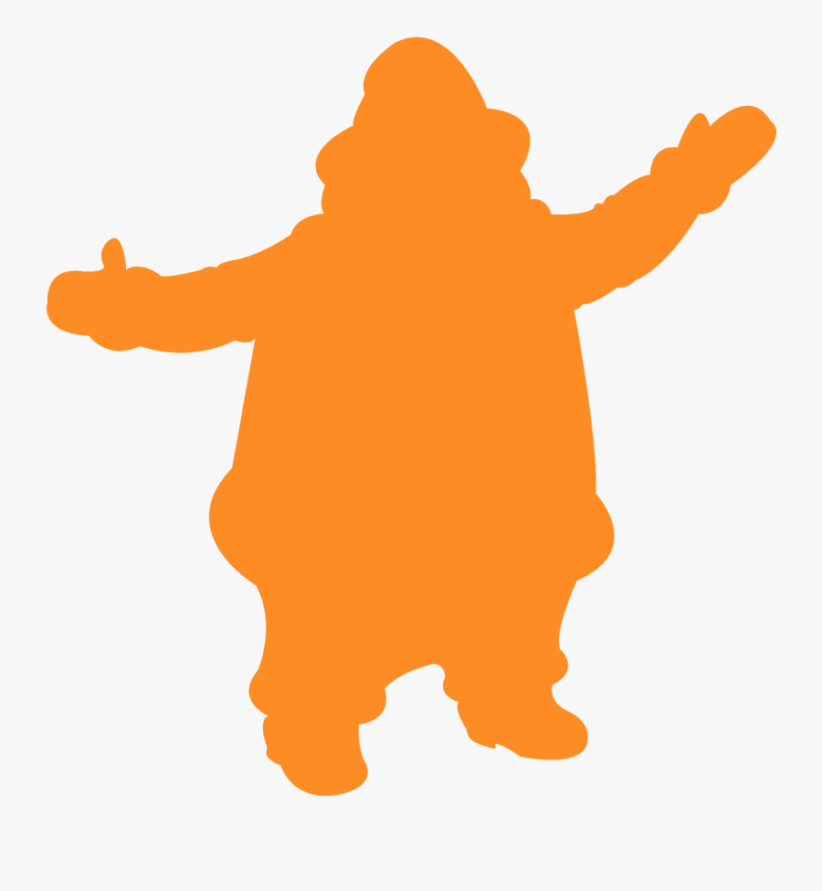 Santa Silhouette Svg, Transparent Clipart