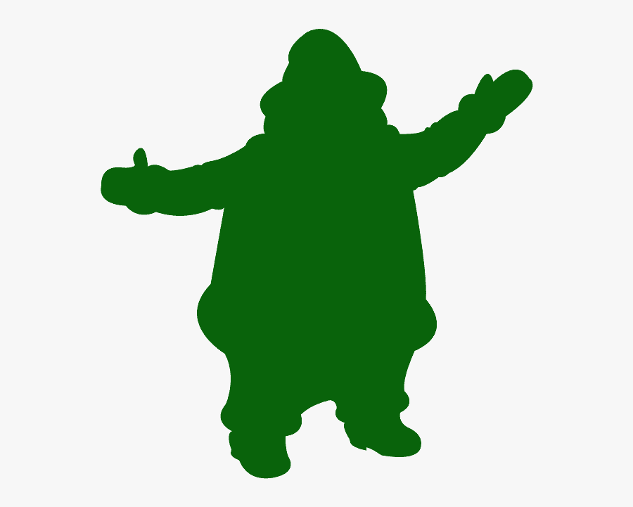 Santa Silhouette Svg, Transparent Clipart