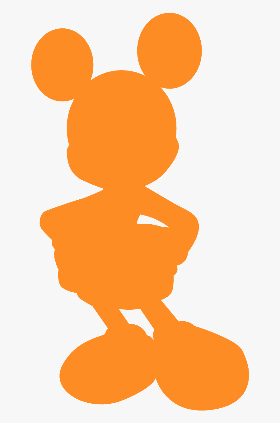 Mickey Mouse Cutout Vector, Transparent Clipart
