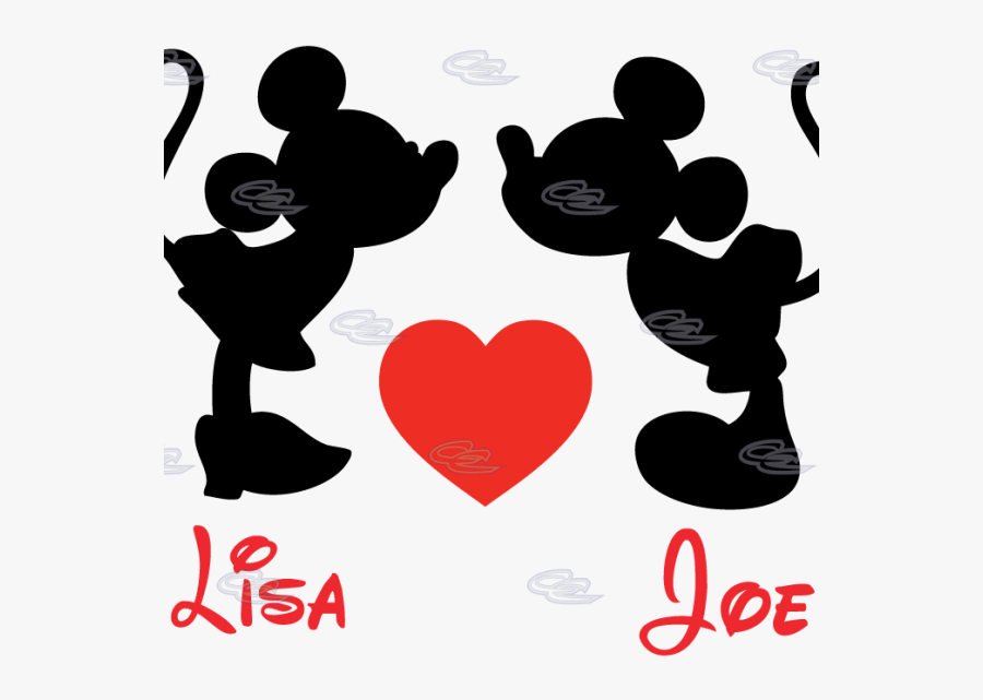 Download Mickey And Minnie Mouse Silhouette Clipart - Boyfriend Disney Love Quotes, Transparent Clipart