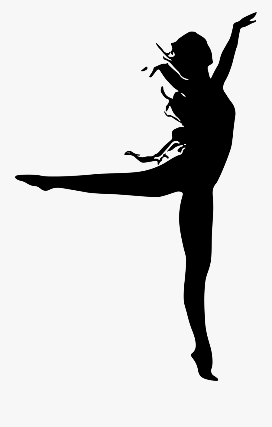 Ballet Dancer Silhouette Png - Silhouette, Transparent Clipart