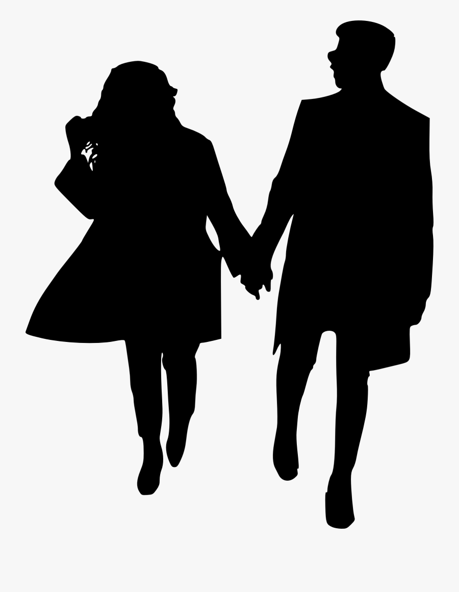 Clipart Of Couples Silhouette, Transparent Clipart