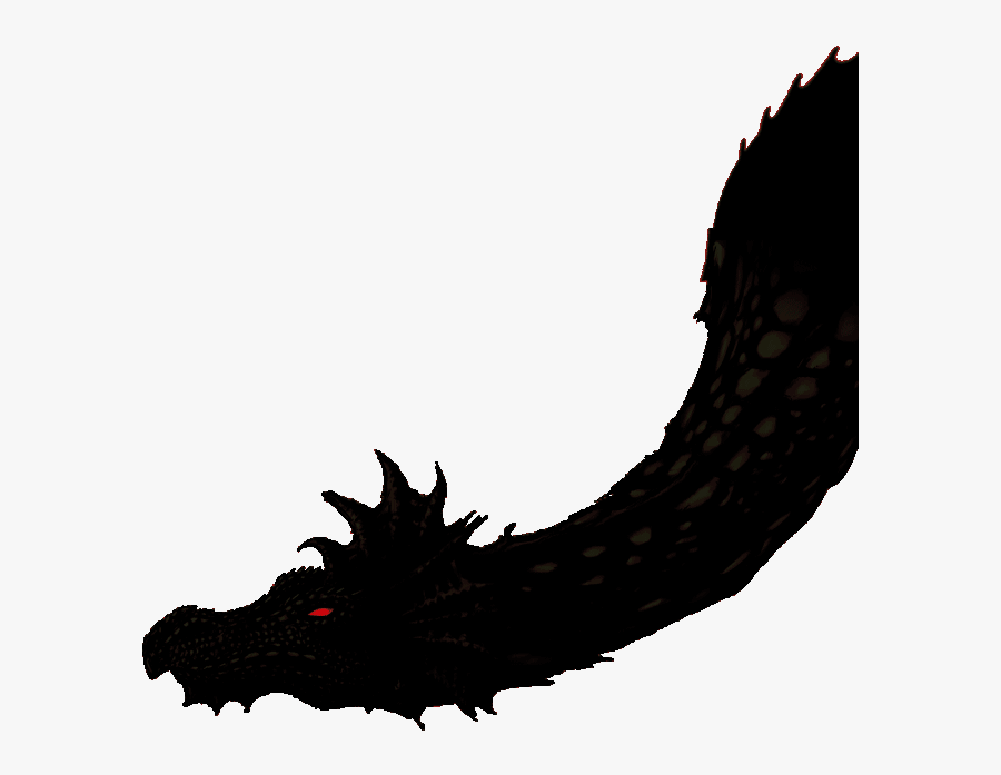 Peachy Dragon Dragon Silhouette - Deer, Transparent Clipart