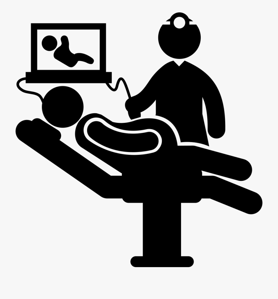 Ultrasound Of A Pregnant Woman - Patients Icon, Transparent Clipart