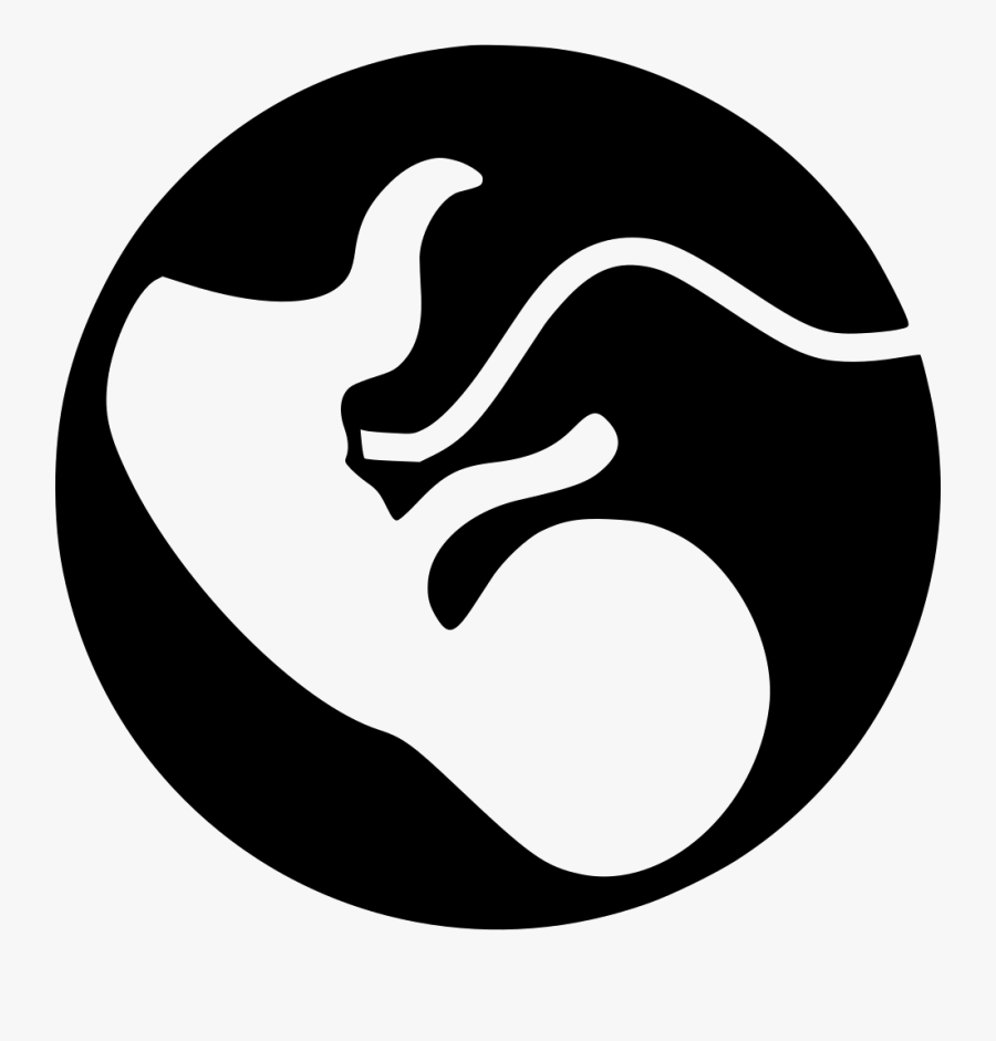 Pregnant Vector Svg - Icon Black Pregnancy Png, Transparent Clipart