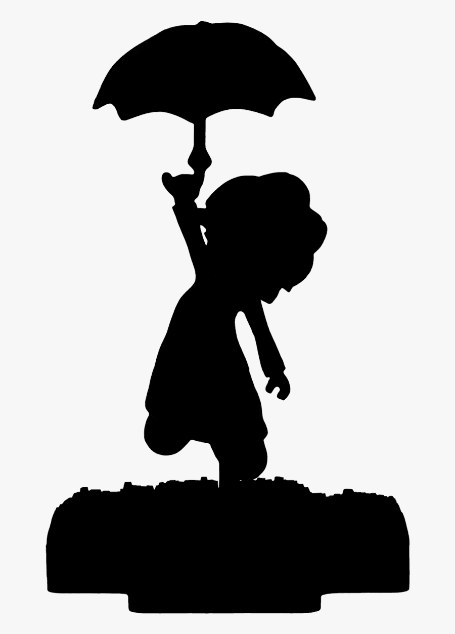 Clip Art Silhouette Black M - Silhouette, Transparent Clipart