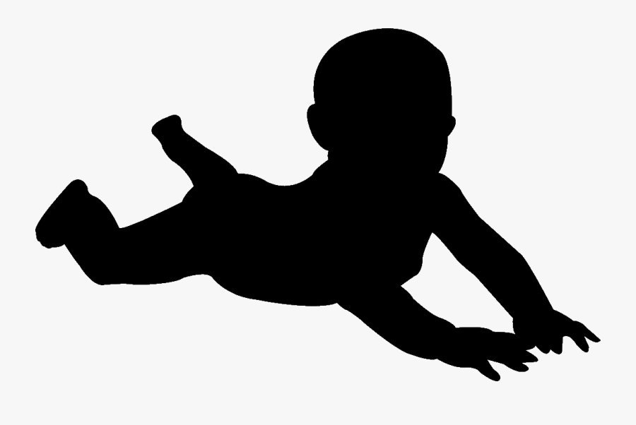 Silhouette Infant Clip Art - Infant Silhouette, Transparent Clipart