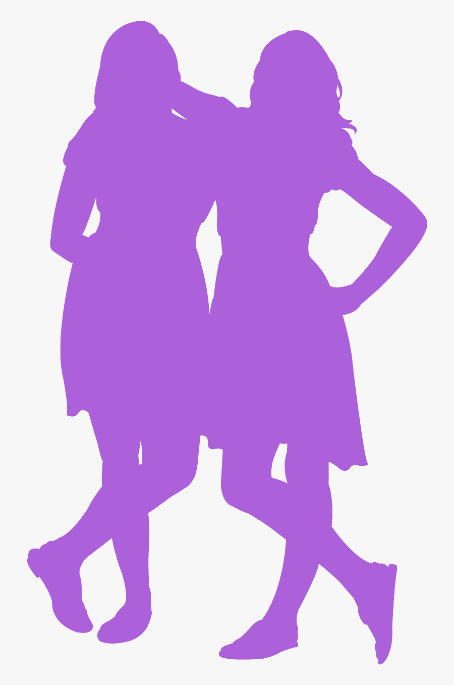 Friends Silhouette Svg, Transparent Clipart