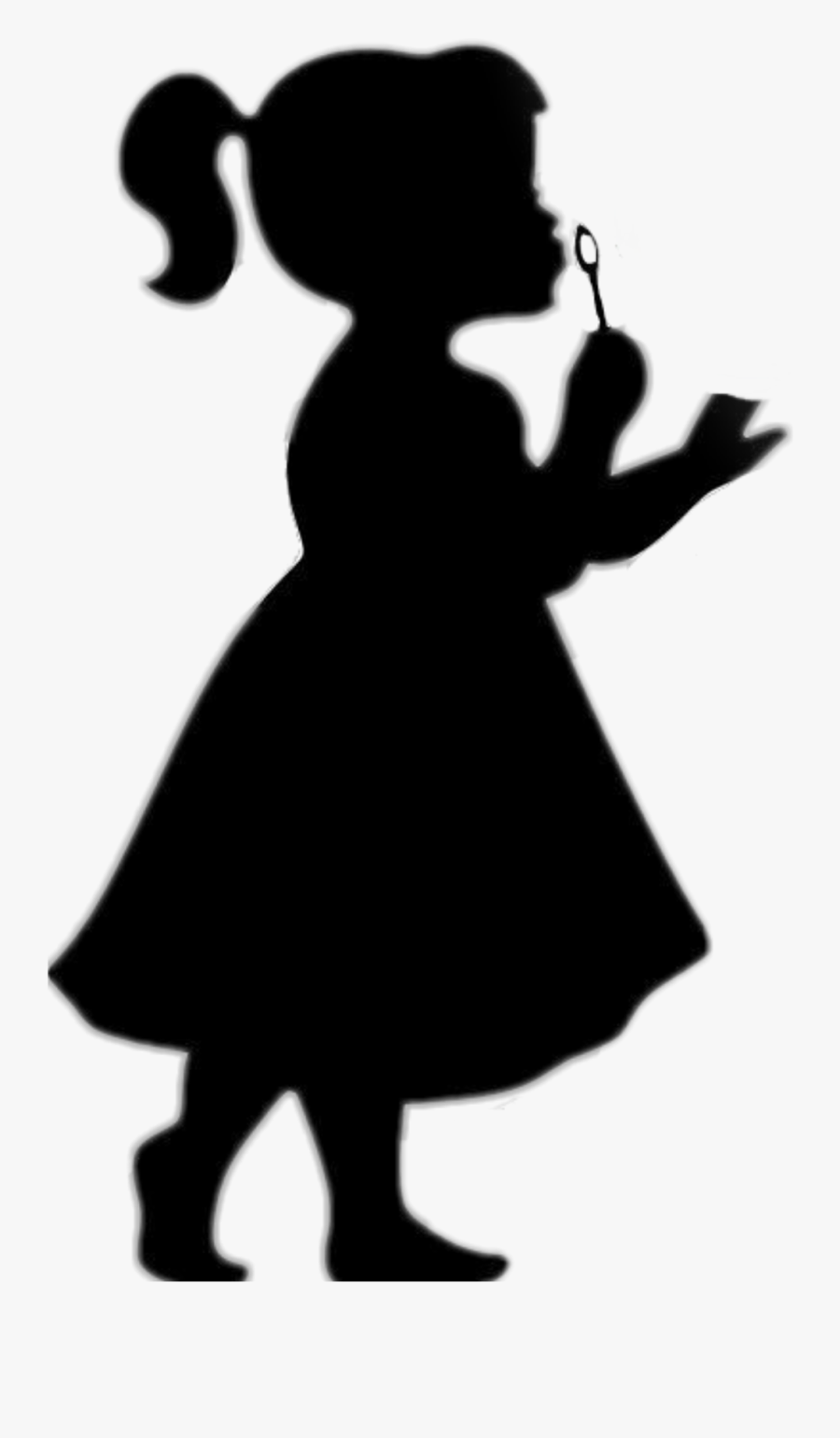 Baby Girl Silhouette Png, Transparent Clipart