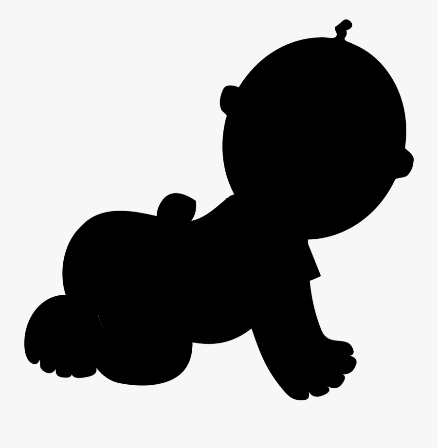 Diaper Infant Silhouette Vector Graphics Child - Silhouette Clip Baby Silhouette Crawling Png, Transparent Clipart