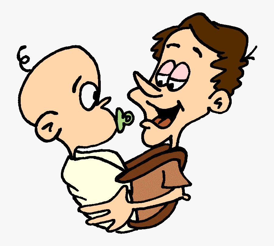 Father Son Silhouette Clipart - Papa Und Baby Clipart, Transparent Clipart