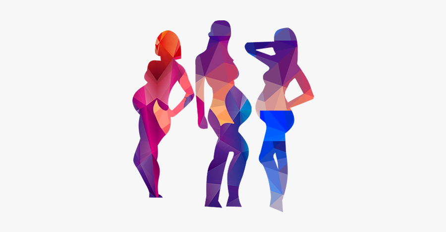 Pregnancy Woman Infant - Colorful Pregnant, Transparent Clipart
