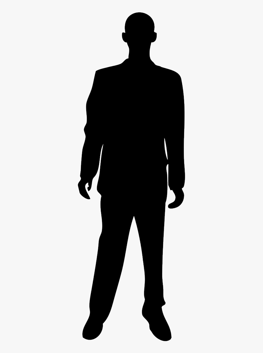 Silhouette Person Royalty-free - Man Standing Silhouette Png, Transparent Clipart